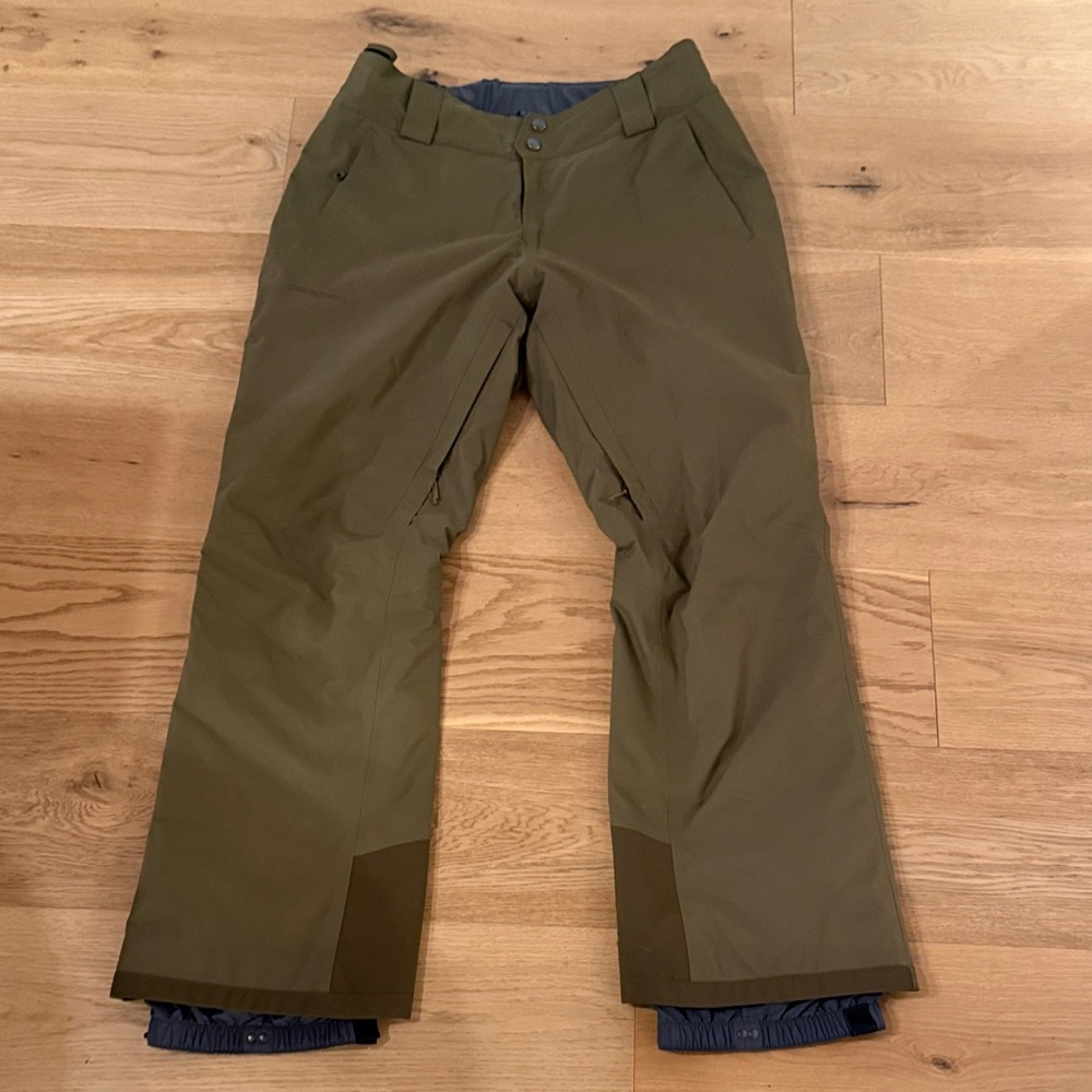 PATAGONIA olive Green Snow & Ski Pants - women’s size large